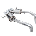 AWE Tuning axle-back exhaust installed view