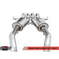 AWE Tuning axle-back exhaust installed view