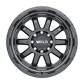 Weld auto part close-up