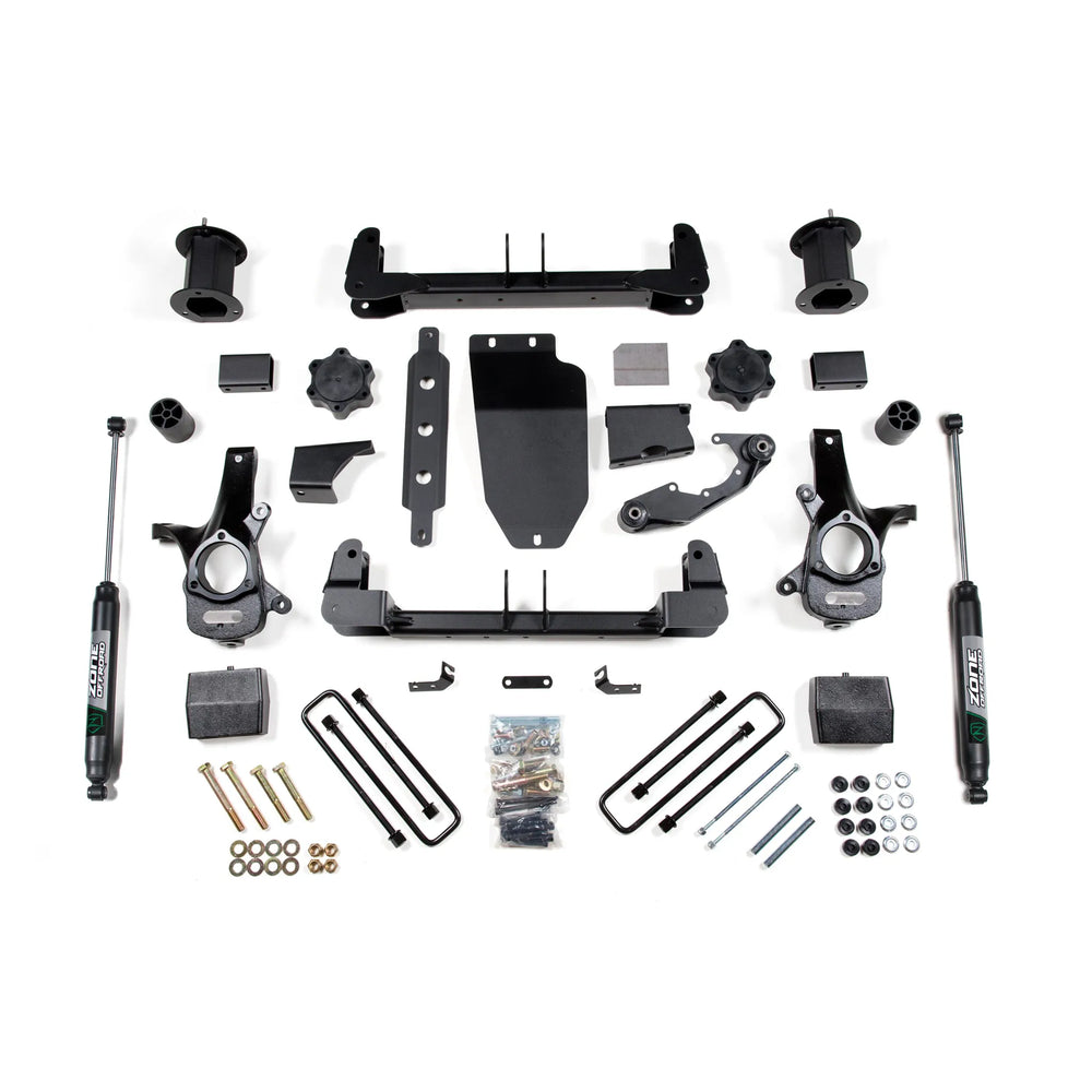Zone Offroad silver shock absorber