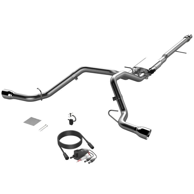 QTP silver cat-back exhaust