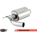 AWE Tuning axle-back exhaust installed view
