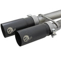 aFe cat-back exhaust detail
