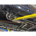 aFe cat-back exhaust installed view