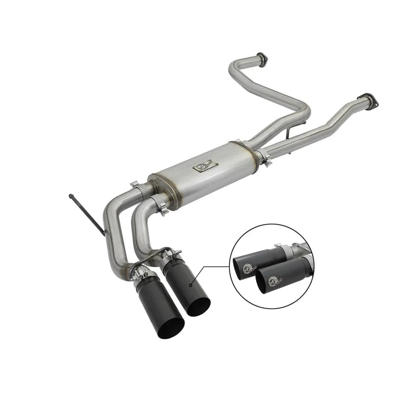 aFe black cat-back exhaust