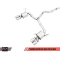 AWE Tuning exhaust installed view