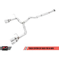 AWE Tuning exhaust installed view