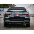 aFe axle-back exhaust installed view
