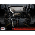AWE Tuning cat-back exhaust installed view