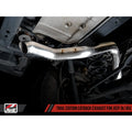 AWE Tuning cat-back exhaust installed view