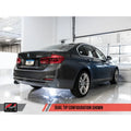 AWE Tuning axle-back exhaust detail