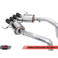 AWE Tuning axle-back exhaust close-up