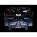 AWE Tuning axle-back exhaust installed view