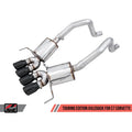 AWE Tuning axle-back exhaust close-up