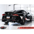 AWE Tuning exhaust installed view