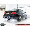 AWE Tuning axle-back exhaust detail