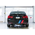 AWE Tuning axle-back exhaust installed view