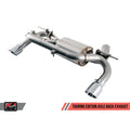 AWE Tuning axle-back exhaust close-up
