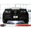 AWE Tuning axle-back exhaust installed view