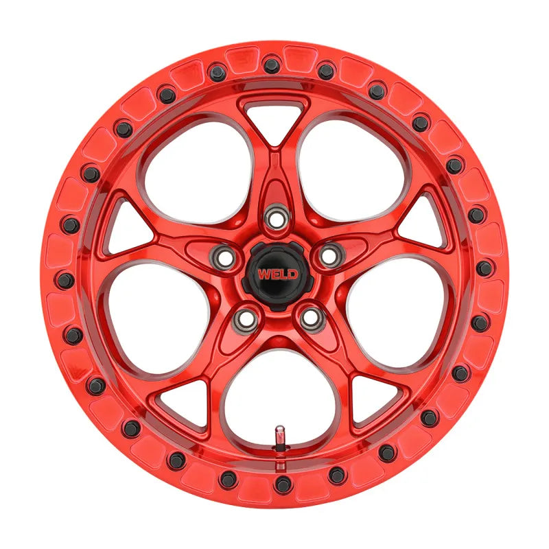 Weld red auto part
