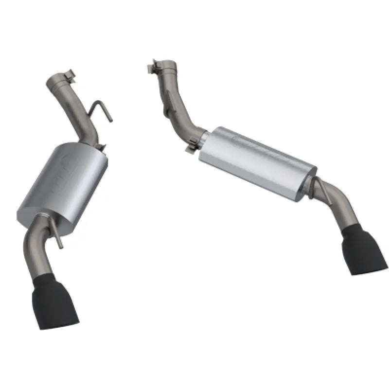 QTP black axle-back exhaust