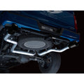 AWE Tuning cat-back exhaust installed view