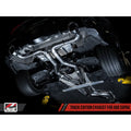 AWE Tuning exhaust installed view