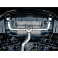 AWE Tuning cat-back exhaust installed view