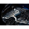 AWE Tuning cat-back exhaust installed view