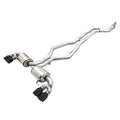 AWE Tuning exhaust installed view