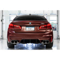AWE Tuning axle-back exhaust installed view