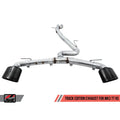 AWE Tuning exhaust installed view