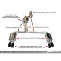 AWE Tuning exhaust detail