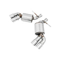 AWE Tuning axle-back exhaust installed view