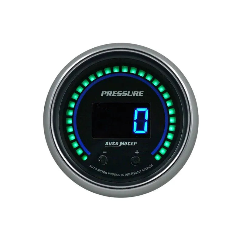 AutoMeter black gauge