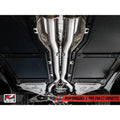 AWE Tuning axle-back exhaust close-up