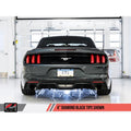 AWE Tuning axle-back exhaust installed view