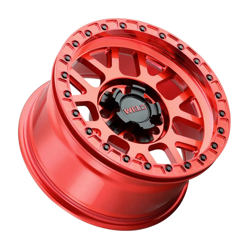 Weld red auto part