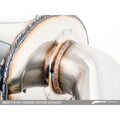 AWE Tuning axle-back exhaust installed view