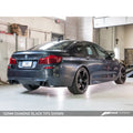 AWE Tuning axle-back exhaust installed view
