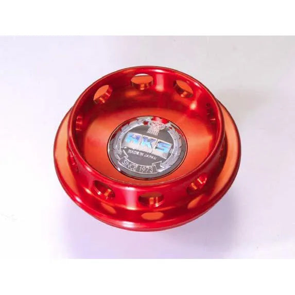 HKS red auto part