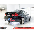 AWE Tuning axle-back exhaust close-up