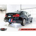 AWE Tuning axle-back exhaust detail