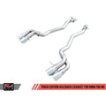 AWE Tuning silver axle-back exhaust