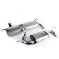 aFe axle-back exhaust installed view