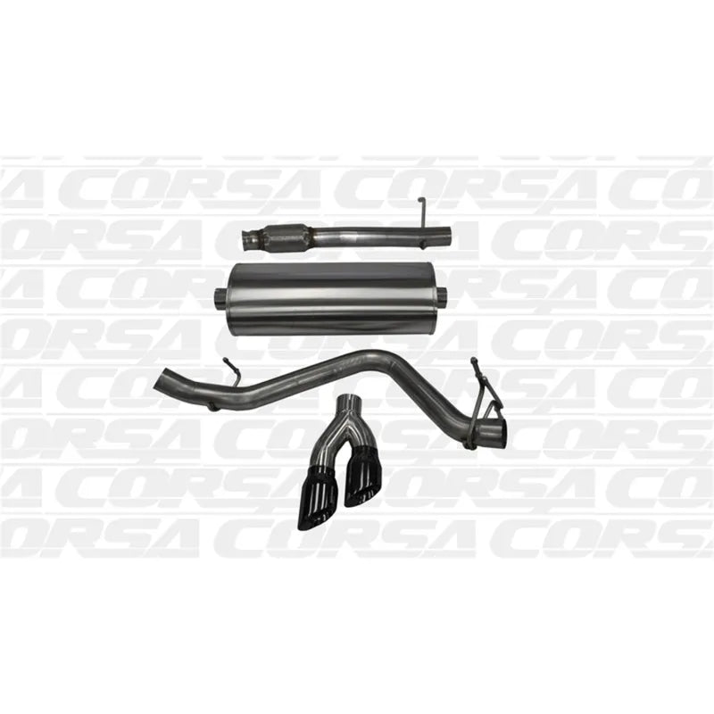 CORSA Performance black cat-back exhaust