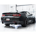 AWE Tuning axle-back exhaust installed view
