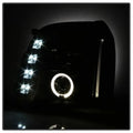 SPYDER headlights installed view