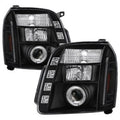 SPYDER headlights close-up