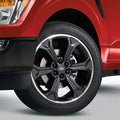 Ford Racing auto part close-up